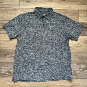 Under Armour Heathered Black Polo Shirt